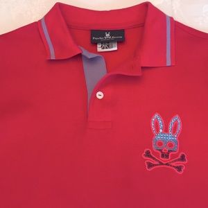Kids Psycho Bunny Polo Shirt, Worn only once. Sz L
